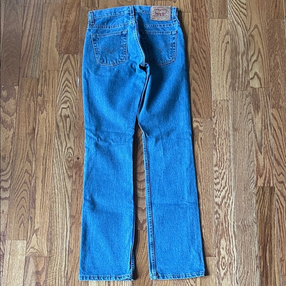 Women’s 505 Levi's Slim Fit Straight Leg Blue Jeans - Picture 3 of 10